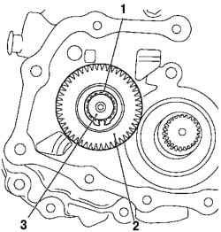 Снятие зубчатого колеса с приводного вала