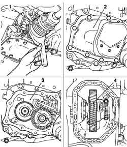 3.2.10 Снятие и сборка дифференциала (коробка передач F13)